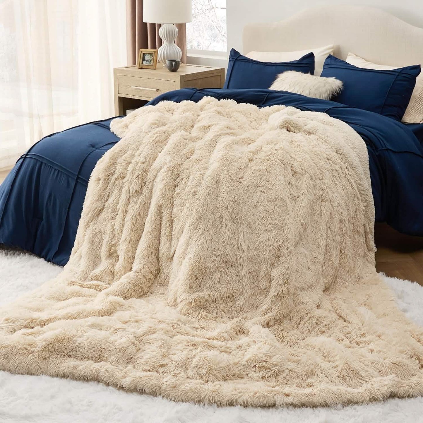Fuzzy Faux Fur Blanket