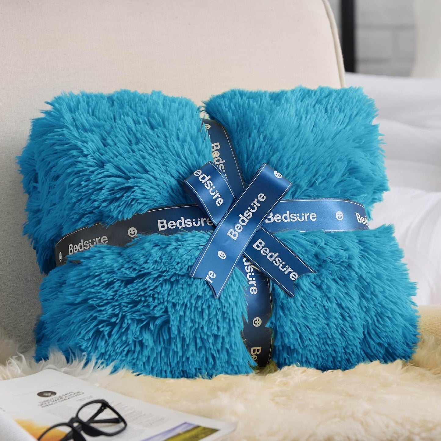 Fuzzy Faux Fur Blanket