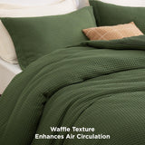 Bedsure Classic Waffle Weave Comforter Set