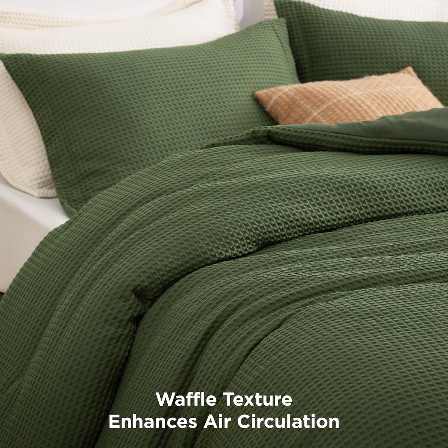 Classic Waffle Weave Comforter Set