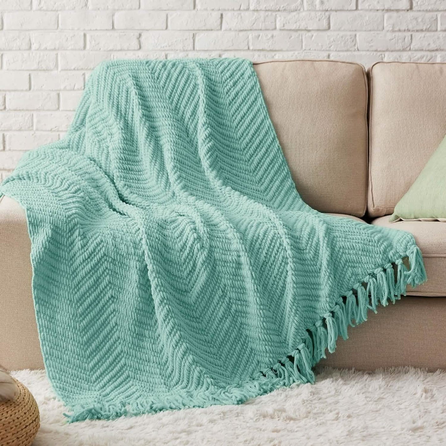 GentleSoft Versatile Knit Woven Chenille Blanket