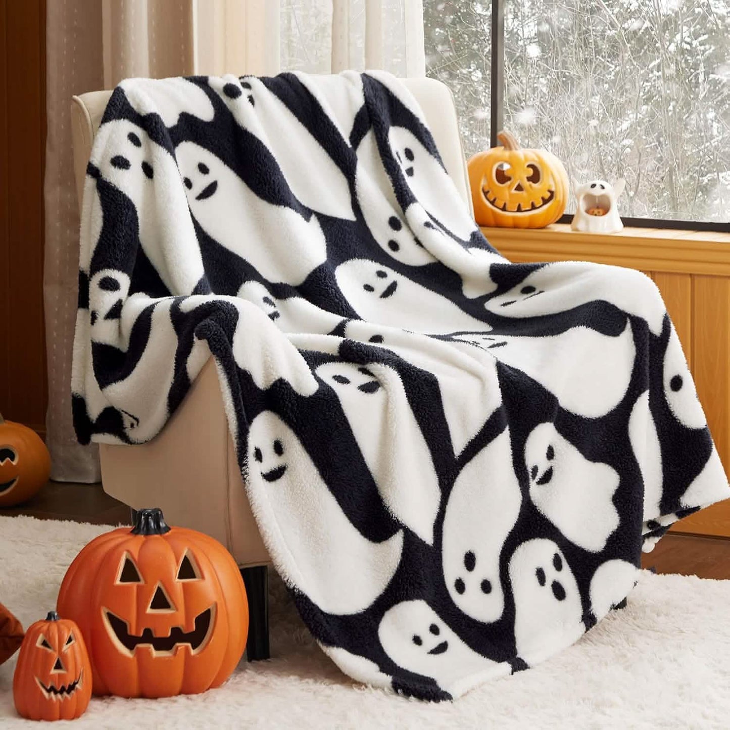 Halloween Blanket White