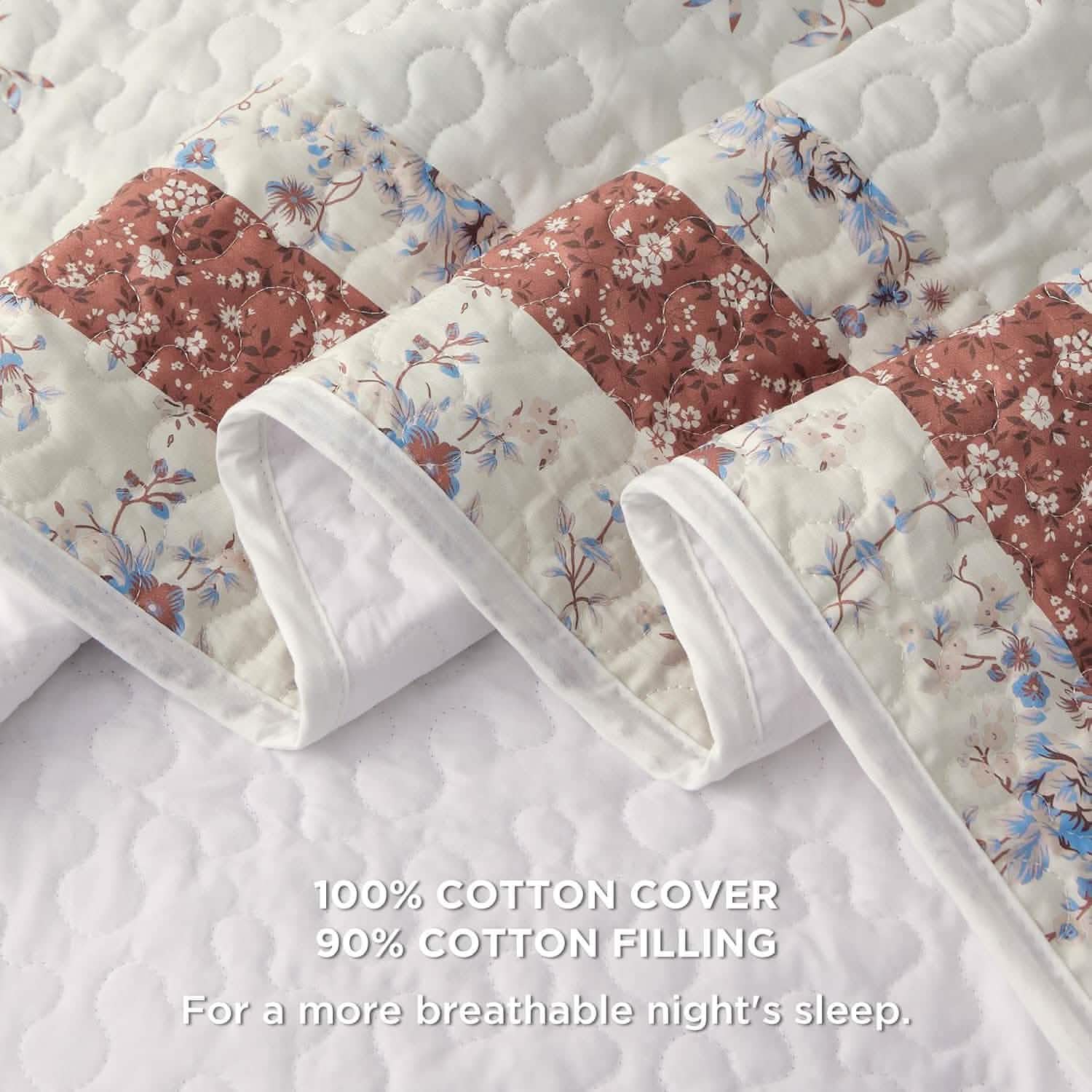 Cotton Patterned Quilt Set
