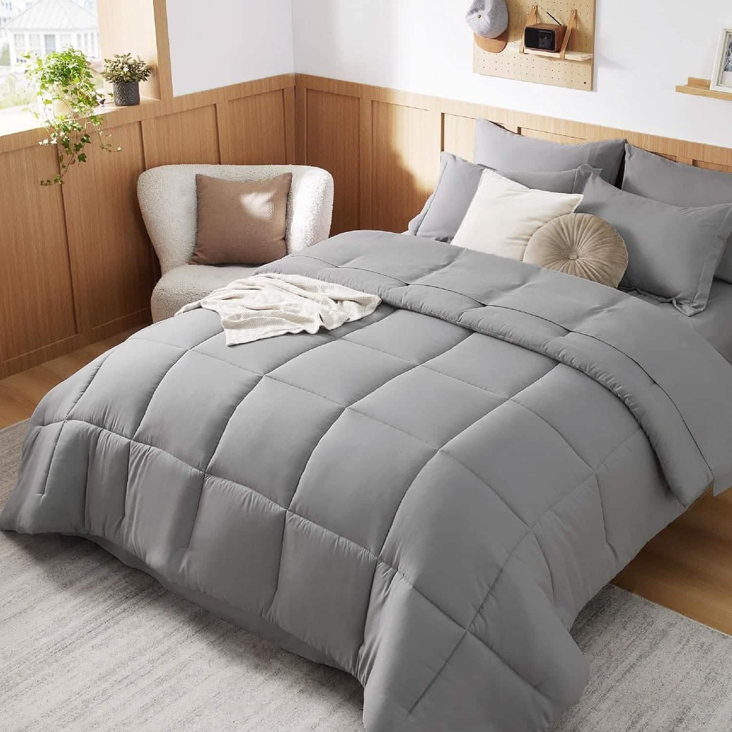 Comforter Set - 7 Pieces Solid