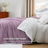 Chevron Sherpa Fleece Blanket