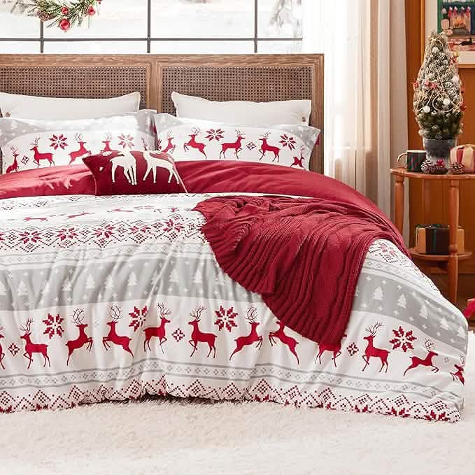 Christmas Reindeer Fair Isle Bed-in-a-bag Reindeer