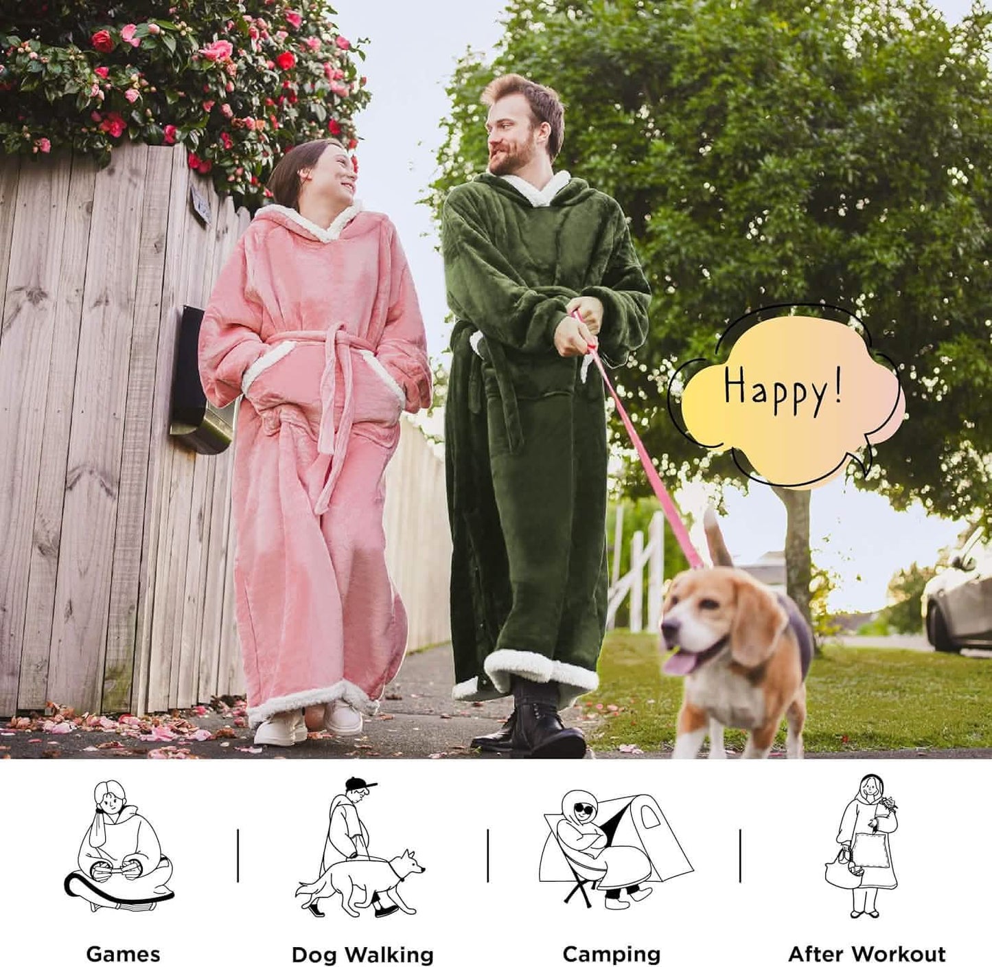 Sherpa Fleece Wearable Blanket