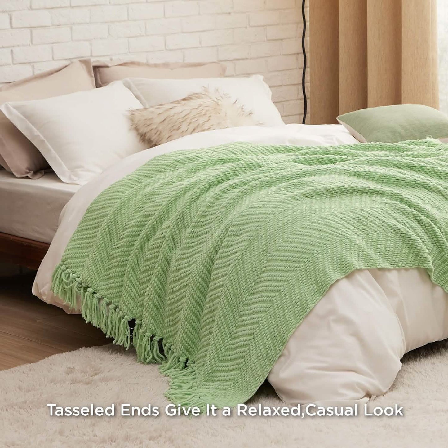 GentleSoft Versatile Knit Woven Chenille Blanket