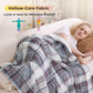 GentleSoft™ Printed Throw Sherpa Blanket Grey