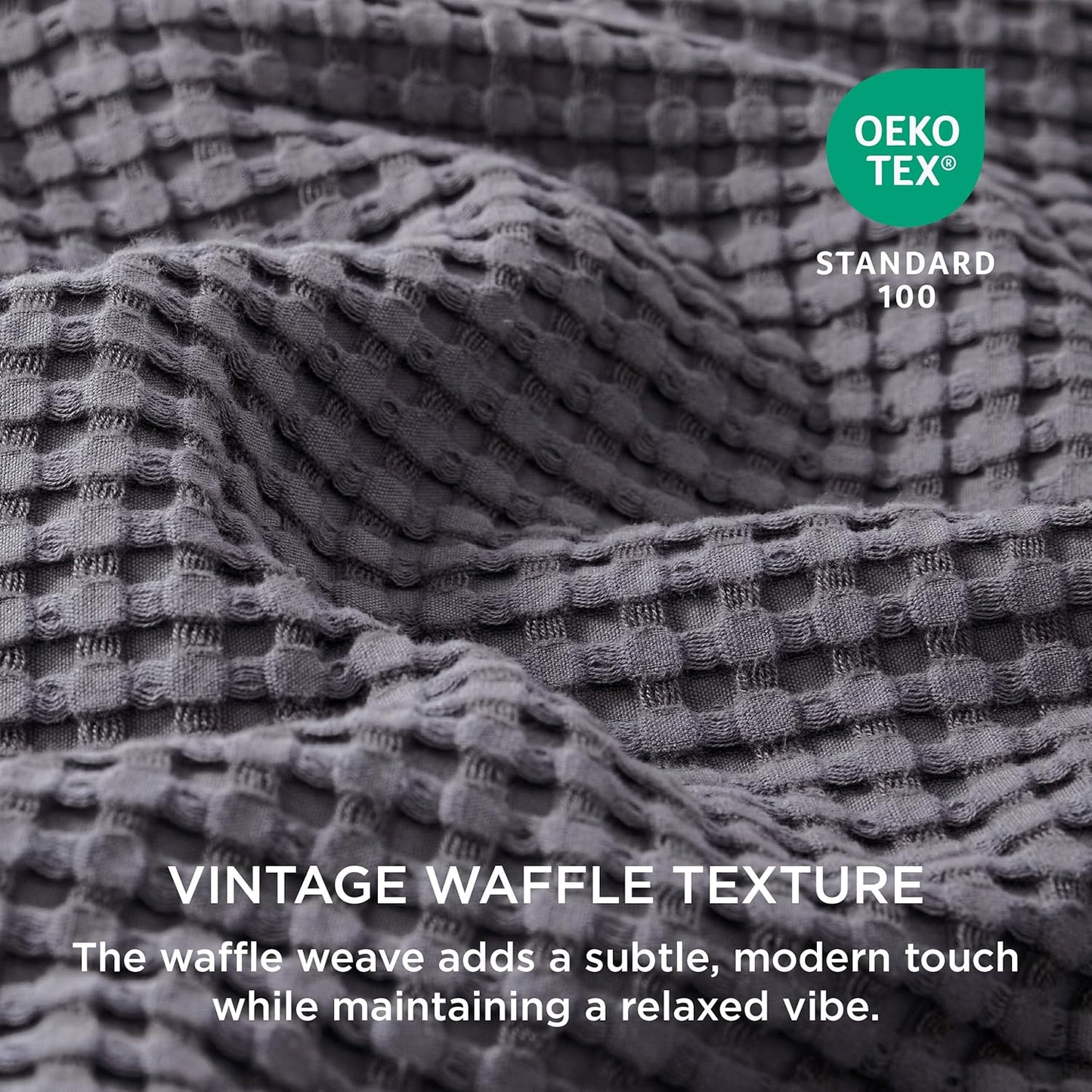 Cooling Waffle Duvet Cover Set
