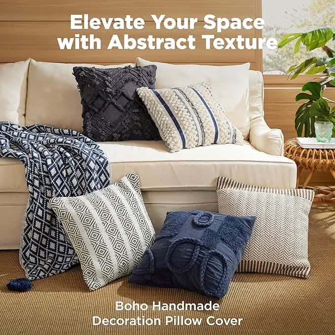 GentleSoft™ Boho Handmade Decorative Pillow Cover