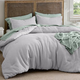 Cotton Waffle Weave Comforter Set