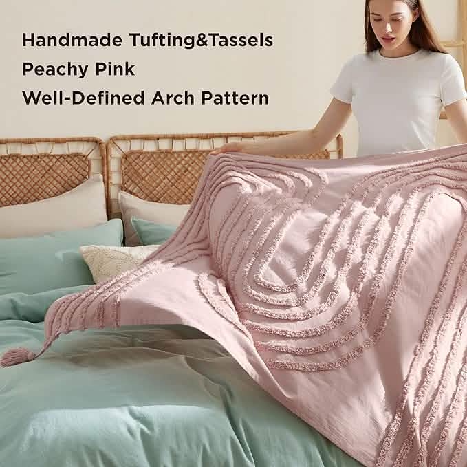 Boho Tufted Arch Decorative Blanket