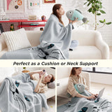 Bedsure Funny Blanket Grey