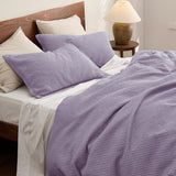 Cotton Waffle Weave Duvet Cover Set