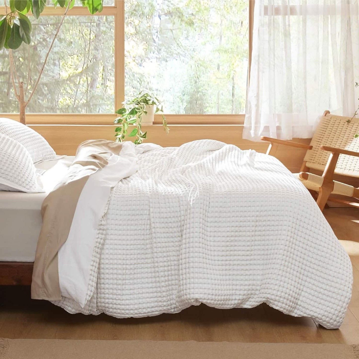Rayon Derived from Bamboo and Cotton Duvet Cover Set