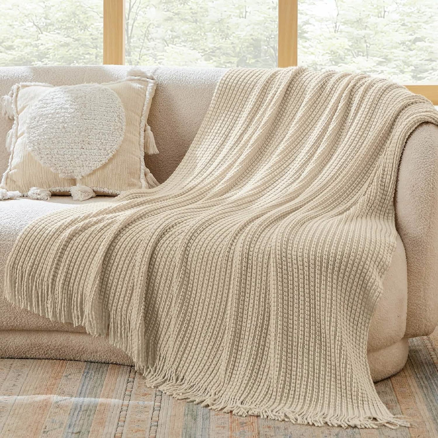 Decorative Woven Throw Blanket