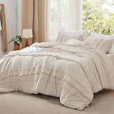 Bedsure Rainbow Stripe Comforter Set