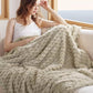 Textured Bubble Flannel Fleece Blanket