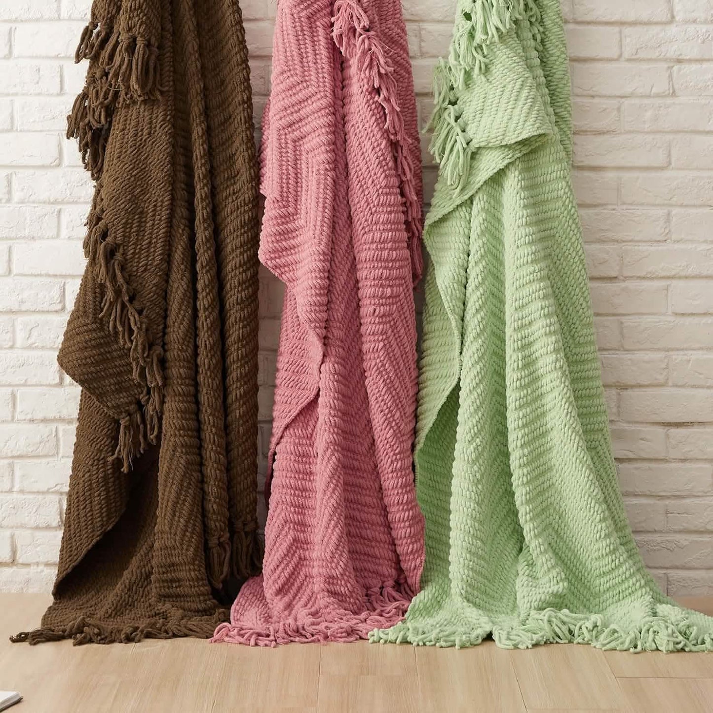 GentleSoft Versatile Knit Woven Chenille Blanket
