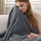 Feather Yarn Throw Blanket