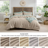 Cotton Waffle Weave Comforter Set