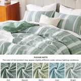 100% Cotton Waffle Weave Boho Duvet Cover Set