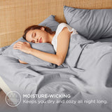 Bedsure Breathable Cotton Linen Bed Sheet Set