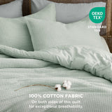 Cotton Waffle Weave Comforter Set