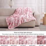 Faux Fur and Sherpa Tie-dye Reversible Blanket