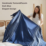 Bedsure Striped Boho Decorative Throw Blanket