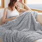 Textured Bubble Flannel Fleece Blanket