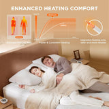 Coral Fleece Heated Mattress Pad