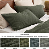 Cotton Waffle Weave Duvet Cover Set