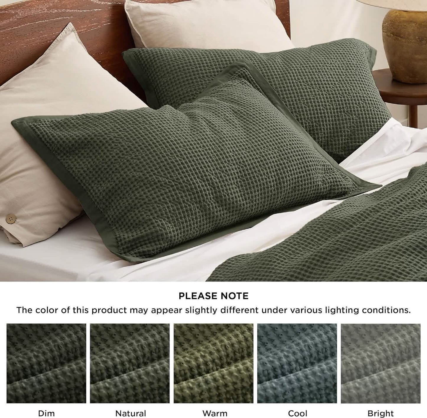 GentleSoft™ Cotton Waffle Weave Duvet Cover Set