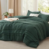 Bedsure Rainbow Stripe Comforter Set