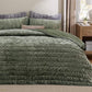 Grace Striped Velvet Quilt Set
