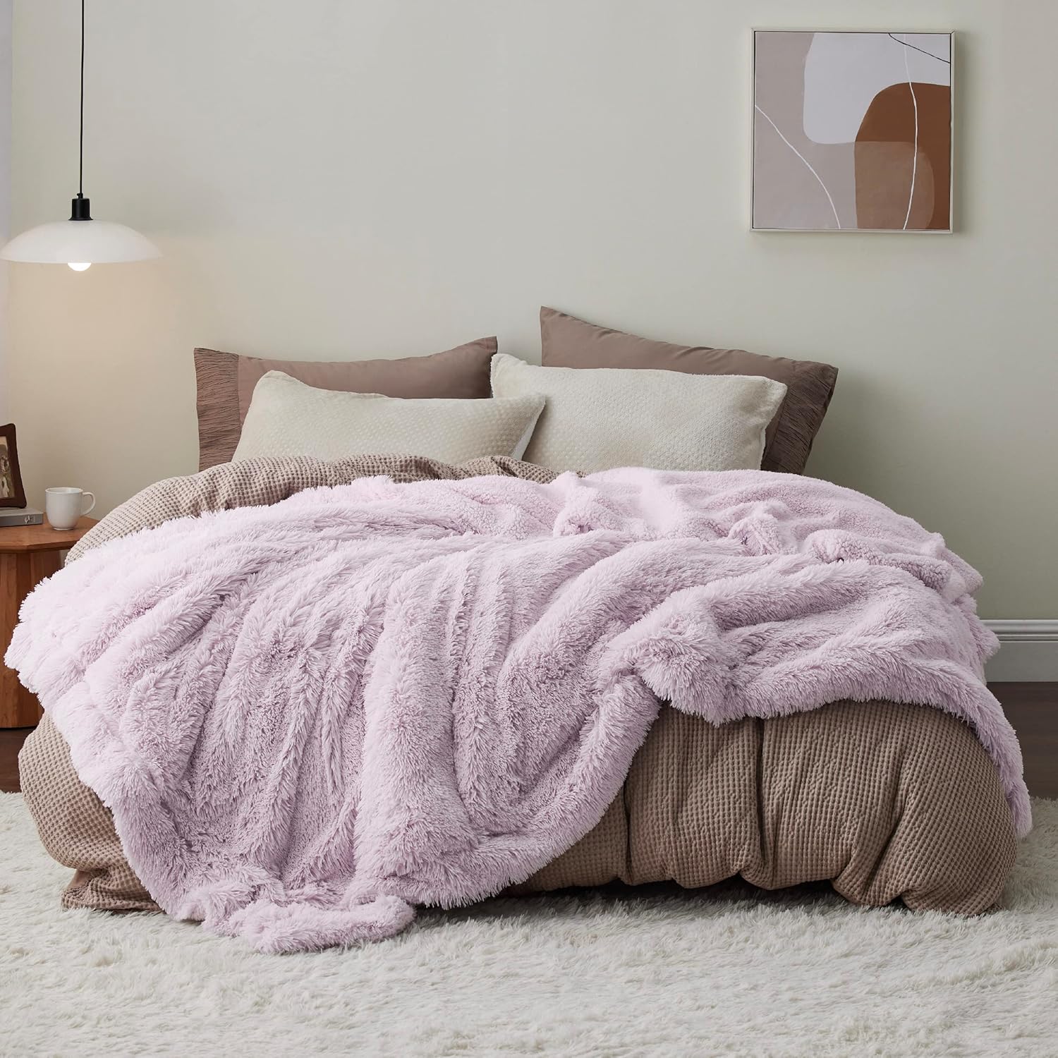 Bedsure Fuzzy Faux Fur Blanket