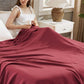 100% Cotton Herringbone Woven Blanket