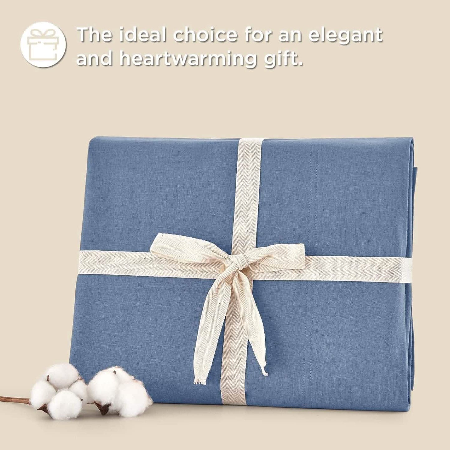 Breathable Cotton Linen Bed Sheet Set
