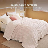Acquard Decorative Shaggy Fleece Blanket