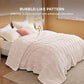 Acquard Decorative Shaggy Fleece Blanket