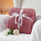 Chevron Sherpa Fleece Blanket