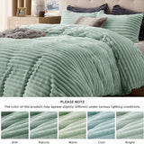 Bedsure Striped Flannel Duvet Cover Set