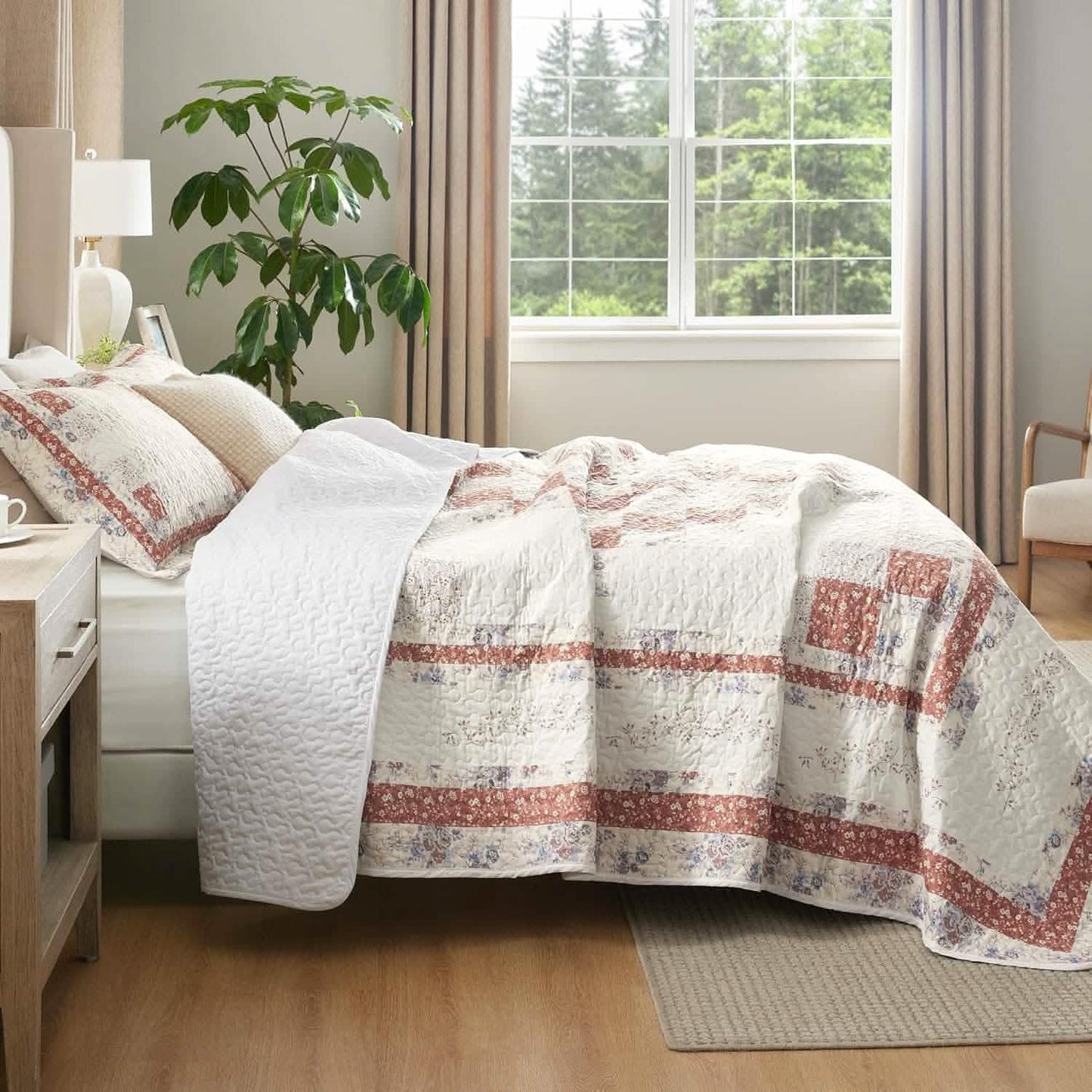 Cotton Patterned Quilt Set