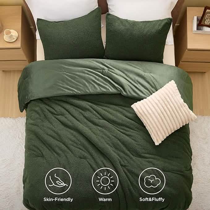 Sherpa Fleece Comforter Set