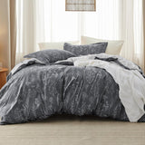 Reversible Floral Print Comforter Set-2