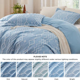 Clipped Jacquard Duvet Cover Set