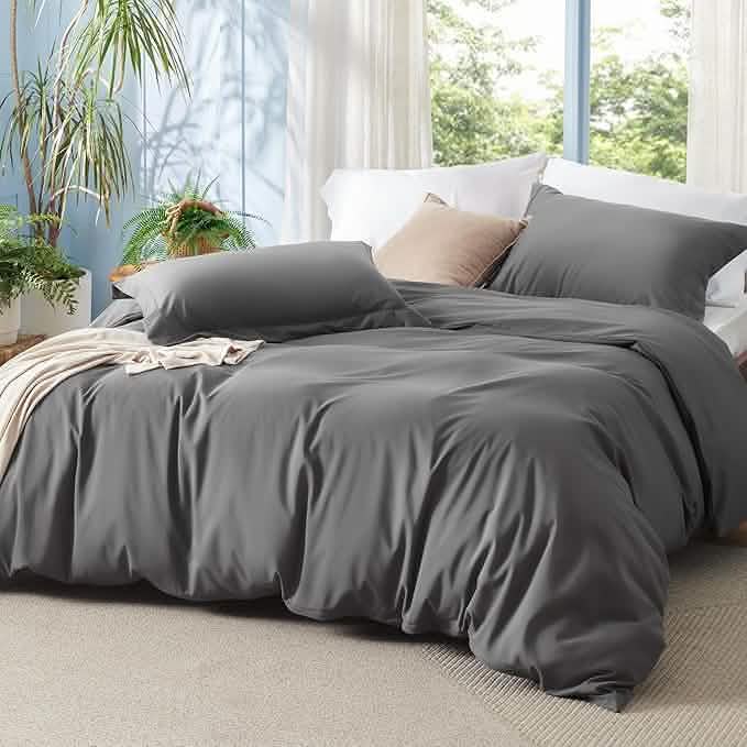 Polyester and Rayon Derived Duvet Cover Set