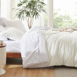 Bedsure White Queen Comforter Set - 7 Pieces Bed